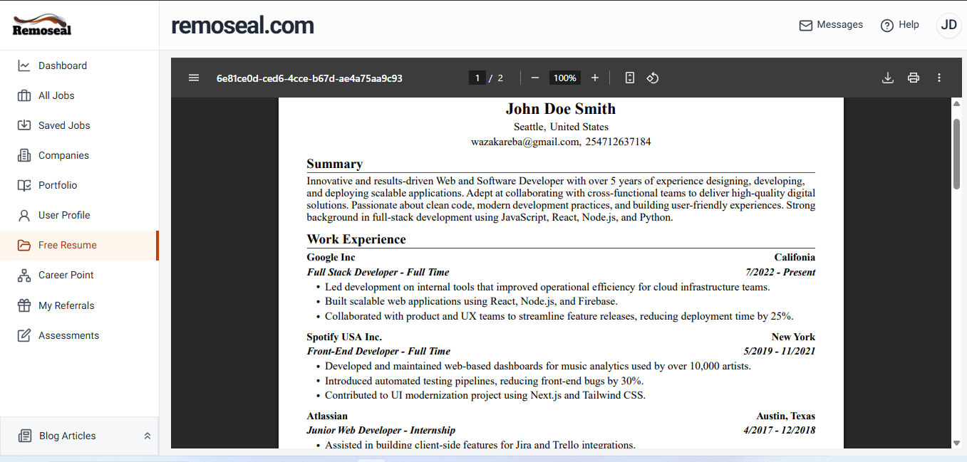 resume Image